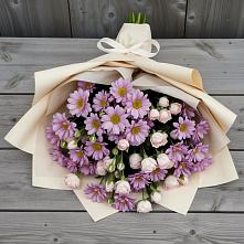 Букет цветов из:  Розы и Хризантемы в Шаумянском