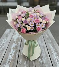 Букет цветов из:  Розы и Хризантемы в Шаумянском