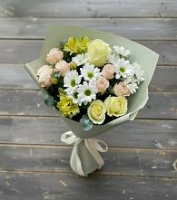 Букет цветов из:  Альстромерии, Розы и Хризантемы #REPLACE_PRED# Шаумянском